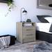 Minimalist Nightstand Modern Nightstand, Superior Top, One Open Compartment 2 Drawers
