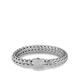 John Hardy Classic Chain Sterling Silver Large Bracelet with Diamond Pave