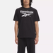 Men's Reebok Identity Big Stacked Logo T-Shirt in Black