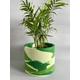 Handmade unique plant pot | diameter 15cm | different shades of green plant pot | Mother's Day gift | gift ideas | home décor