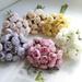 27-Head Tea Rose Artificial Flower Bouquet Realistic Never-Fading and Maintenance-Free Home Decoration