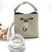 Michael Kors Bags | Michael Kors Suri Small Bucket Messenger Shoulder Handbag - Vanilla / Gold Tone | Color: Gold | Size: Os