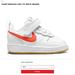 Nike Shoes | Nike Court Borough Low 2 White And Orange | Color: Orange/White | Size: 5bb