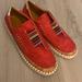 Anthropologie Shoes | Anthropologie Slip On Shoes. So Cute! Never Worn/ They Are Are 8-8.5. Nwot | Color: Red | Size: 8