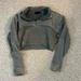 Urban Outfitters Tops | Cropped Crewneck | Color: Gray/Green | Size: Xs