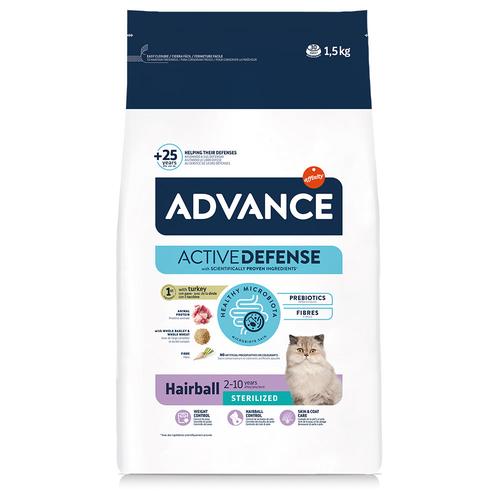 1,5kg Advance Sterilized Hairball Katzenfutter trocken