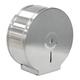 Jumbo Toilet Roll Dispenser - Paper Toilet Tissue Holder - Brushed Stainless Steel Finish