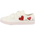 Geox Jr Ciak Girl Sneaker, White Red, 8.5 UK Child