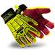 HexArmor Rig Lizard 2038 Impact-Resistant Hi-Vis Safety Work Gloves, Medium