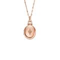 Fossil Necklace for Women Locket Collection Rose Gold-Tone Stainless Steel Chain Necklace, Length: 450mm+50mm, JF04429791