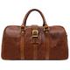 Leather Duffle Bag - Full Grain Leather Travel Bag for Men and Women - Carry on Duffel Bag - Time Resistance