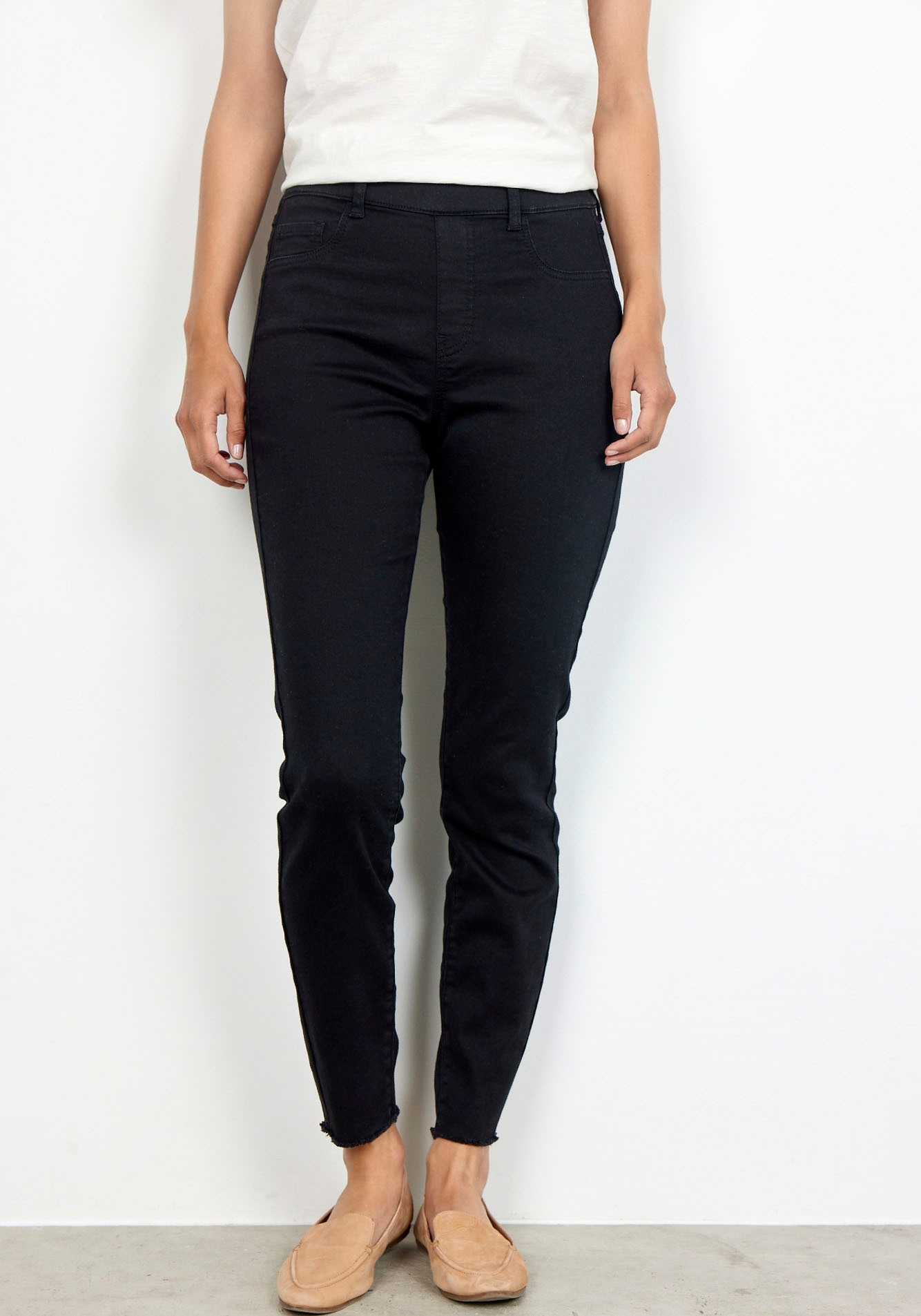 7/8-Jeggings SOYACONCEPT "SC-NADIRA 1-B", Damen, Gr. 36, N-Gr, schwarz (9999 schwarz), Denim/Jeans, Obermaterial: 69% Baumwolle, 28% Polyester, 3% Elasthan, unifarben, skinny fit knöchelfrei, Hosen 5-Pocket-Hose, mit Stretch