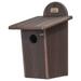 Birds Choice Bluebird House Spruce Creek Collection in Brazilian Walnut Recycled Plastic Plastic in Brown | 12.5 H x 9 W x 7 D in | Wayfair