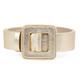 Women's Mini Square Metallic Buckle Belt - Light Gold Medium Beltbe