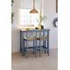 Rustic Wooden Bar Table and Stools Set of 3