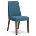 Signature Design by Ashley Side Chair Wood/Upholstered/Fabric in Blue | 35.5 H x 18.13 W x 24 D in | Wayfair D615-03
