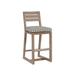 Tommy Bahama Outdoor Stillwater Cove Bar Stool Wood in Brown/White | 44.5 H x 19 W x 22.5 D in | Wayfair 3450-16-40