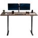 VIVO Electric Dual Motor 71” x 30” Standing Desk, E2B7B Series Wood/Metal in Black/Brown | 70.9 W x 29.5 D in | Wayfair DESK-KIT-E2B7N