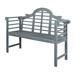 Alcott Hill® Jessica Wooden Garden Outdoor Bench Wood/Natural Hardwoods in Gray | 37.8 H x 51.18 W x 19.29 D in | Wayfair