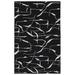 Black 96 x 60 x 0.5 in Area Rug - Orren Ellis Rectangle Hisano by Nikki Chu Abstract Hand Tufted Area Rug in/Beige | Wayfair