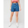 Tommy Jeans Denim Mom High Waist Short - Blue