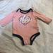 Nike Shirts & Tops | Nike Long Sleeve Onesie Size 6 Months | Color: Blue/Pink | Size: 6mb