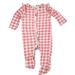 Jessica Simpson One Pieces | Jessica Simpson Baby Bodysuit Footie One-Piece Pink Plaid Outfit | Color: Pink/White | Size: 3-6mb
