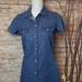 Levi's Dresses | Levi's Pearl Snap Short Sleeve Denim Blue Dress | Color: Blue | Size: M