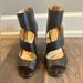 Jessica Simpson Shoes | Black Peep Toe Jessica Simpson High Heel Bootie | Color: Black | Size: 6.5