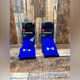 Under Armour Underwear & Socks | New Nwt Under Armour Ua Unrivaled Blue Performance Crew Socks Adult Xlg 13 -16 | Color: Blue/White | Size: Xl