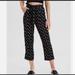 American Eagle Outfitters Pants & Jumpsuits | American Eagle Black Floral Paper Bag Soft Pants W Tie Belt | Color: Black | Size: S