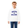 FC Internazionale Milano S.p.A. Sweatshirt mit Kapuze für Mädchen und Mädchen, Weiß, 6 Jahre