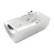 Whirlpool Pool Badewanne Wanne W49-TH-PL 170x80cm mit Farblicht, aktive Schlauch-Reinigung