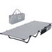 CG INTERNATIONAL TRADING Folding Camping Cot in Gray | 7.2 H x 74.8 W x 31.4 D in | Wayfair a795