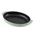 KitchenAid® KitchenAid Cast Iron Oval Au Gratin Roasting Pan Suitable - 2.5 Quart Enameled Cast Iron in Green | 1.8 H x 15 W x 9.5 D in | Wayfair