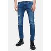 Straight-Jeans RUSTY NEAL "TORI", Herren, Gr. 31, US-Größen, blau, 98% Baumwolle, 2% Elasthan, unifarben, casual, Jeans Destroyed-Jeans, mit dezenter Waschung