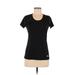 Adidas Active T-Shirt: Black Polka Dots Activewear - Women's Size Medium