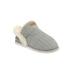 Women's Textured Knit Ankleboot Slippers by GaaHuu in Grey (Size LARGE 9-10)