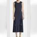 Tory Burch Dresses | $448 Tory Burch Shannon Women’s Xs Blue Tie Front Dress New With Tags | Color: Blue | Size: Xs