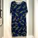 Lularoe Dresses | Lularoe Julia Dress Size 2xl - New Without Tags | Color: Blue/Green | Size: Xxl