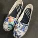 Adidas Shoes | Adidas Flat Slip-Ons Floral Print Size 8 | Color: Blue | Size: 8