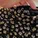 Zara Skirts | In Like New Condition Zara Us Xl Floral Skirt | Color: Black/Yellow | Size: Xl