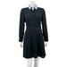 Coach Dresses | Coach Removable Collar Button Front Dress | Color: Black/Blue | Size: 4