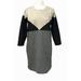 Madewell Dresses | Madewell Women’s Geo Tilt Color Block Wool Blend Shift Dress- Medium Nwot | Color: Black/Gray | Size: M