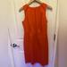 J. Crew Dresses | J.Crew Orange Cotton Blend Sheath Dress Size 2 | Color: Orange | Size: 2