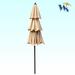 Arlmont & Co. Drus 9' Beach Umbrella Metal in Brown | 96 H x 108 W x 108 D in | Wayfair 1B455D0F3E9242A88C861A07653D6C35