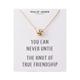 Gold Plated Love Knot Necklace with Quote Card