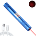 Red Laser Pointer High Power Rechargeable Lazer Pointer Laser Pen with Long Range Adjustable Focus with Star Cap Laser Pointer Pen Suitable for Outdoor Astronomy Cats Dogs