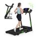 FYC Folding Treadmill for Home with Incline 3.5HP 330lb Weight Capacity Portable Electric Treadmill with Bluetooth 12 Preset Programs Exercise Running Machine Easy Assembly Green