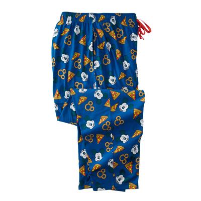 Men's Big & Tall Licensed Novelty Pajama Pants by KingSize in Mickey Pizza (Size XL) Pajama Bottoms